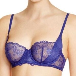 NEW Calvin Klein CK Purple Balconette Lace Bra 32B